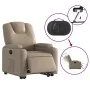 Sillón elevable eléctrico cuero artificial capuchino de , Sillones - Ref: Foro24-3204450, Precio: 348,17 €, Descuento: %