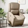 Sillón reclinable elevable cuero artificial color capuchino de , Sillones - Ref: Foro24-3204232, Precio: 308,28 €, Descuento: %