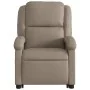 Sillón reclinable elevable cuero artificial color capuchino de , Sillones - Ref: Foro24-3204232, Precio: 308,28 €, Descuento: %