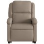 Sillón reclinable elevable cuero artificial color capuchino de , Sillones - Ref: Foro24-3204232, Precio: 291,67 €, Descuento: %