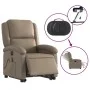 Sillón reclinable de masaje eléctrico cuero sintético capuchino de , Sillones - Ref: Foro24-3204253, Precio: 347,68 €, Descue...