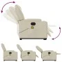 Sillón de masaje elevable eléctrico cuero sintético crema de , Sillones - Ref: Foro24-3204452, Precio: 368,05 €, Descuento: %