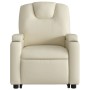 Sillón de masaje elevable eléctrico cuero sintético crema de , Sillones - Ref: Foro24-3204452, Precio: 355,30 €, Descuento: %