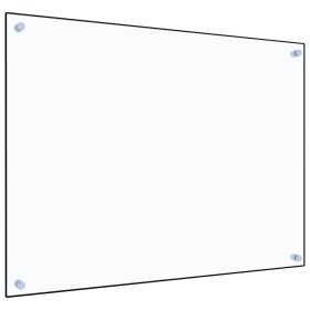 Protector contra salpicaduras cocina vidrio templado 80x60 cm de vidaXL, Herramientas y utensilios de cocina - Ref: Foro24-24...