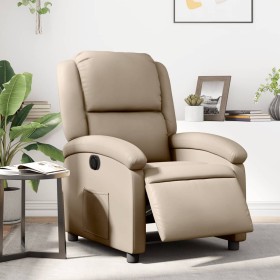 Sillón reclinable eléctrico de cuero sintético color capuchino de , Sillones - Ref: Foro24-3204218, Precio: 266,73 €, Descuen...