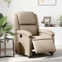 Sillón reclinable eléctrico de cuero sintético color capuchino de , Sillones - Ref: Foro24-3204218, Precio: 272,49 €, Descuen...