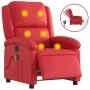 Sillón de masaje reclinable eléctrico de cuero artificial rojo de , Sillones - Ref: Foro24-3204224, Precio: 266,64 €, Descuen...