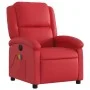 Sillón de masaje reclinable eléctrico de cuero artificial rojo de , Sillones - Ref: Foro24-3204224, Precio: 266,64 €, Descuen...