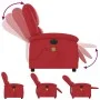 Sillón de masaje reclinable eléctrico de cuero artificial rojo de , Sillones - Ref: Foro24-3204224, Precio: 266,64 €, Descuen...