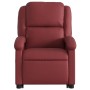 Sillón de masaje elevable eléctrico cuero artificial rojo tinto de , Sillones - Ref: Foro24-3204251, Precio: 326,13 €, Descue...