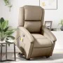 Sillón reclinable masaje pie cuero artificial color capuchino de , Sillones - Ref: Foro24-3204239, Precio: 297,03 €, Descuent...