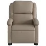 Sillón reclinable masaje pie cuero artificial color capuchino de , Sillones - Ref: Foro24-3204239, Precio: 297,03 €, Descuent...