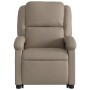 Sillón reclinable masaje pie cuero artificial color capuchino de , Sillones - Ref: Foro24-3204239, Precio: 292,07 €, Descuent...