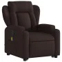 Silla de masaje reclinable de pie de tela marrón oscuro de , Sillones - Ref: Foro24-3204499, Precio: 342,76 €, Descuento: %