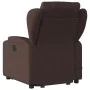 Silla de masaje reclinable de pie de tela marrón oscuro de , Sillones - Ref: Foro24-3204499, Precio: 342,76 €, Descuento: %