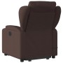 Silla de masaje reclinable de pie de tela marrón oscuro de , Sillones - Ref: Foro24-3204499, Precio: 326,13 €, Descuento: %