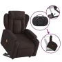 Silla de masaje reclinable de pie de tela marrón oscuro de , Sillones - Ref: Foro24-3204499, Precio: 342,76 €, Descuento: %