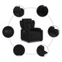 Sillón eléctrico reclinable elevable de tela negro de , Sillones - Ref: Foro24-3204508, Precio: 327,55 €, Descuento: %