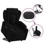 Sillón eléctrico reclinable elevable de tela negro de , Sillones - Ref: Foro24-3204508, Precio: 351,59 €, Descuento: %