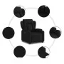 Reclining and elevating armchair in black fabric by , Armchairs - Ref: Foro24-3204484, Price: 299,48 €, Discount: %