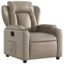 Sillón reclinable eléctrico de cuero sintético color capuchino de , Sillones - Ref: Foro24-3204536, Precio: 284,96 €, Descuen...