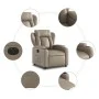Sillón reclinable eléctrico de cuero sintético color capuchino de , Sillones - Ref: Foro24-3204536, Precio: 284,96 €, Descuen...