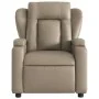 Sillón reclinable eléctrico de cuero sintético color capuchino de , Sillones - Ref: Foro24-3204536, Precio: 284,96 €, Descuen...