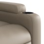 Sillón reclinable eléctrico de cuero sintético color capuchino de , Sillones - Ref: Foro24-3204536, Precio: 281,26 €, Descuen...