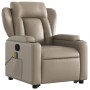 Sillón reclinable masaje pie cuero artificial color capuchino de , Sillones - Ref: Foro24-3204557, Precio: 308,47 €, Descuent...