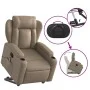 Sillón reclinable masaje pie cuero artificial color capuchino de , Sillones - Ref: Foro24-3204557, Precio: 336,55 €, Descuent...