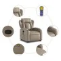 Sillón reclinable masaje pie cuero artificial color capuchino de , Sillones - Ref: Foro24-3204557, Precio: 336,55 €, Descuent...