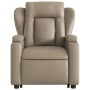Sillón reclinable masaje pie cuero artificial color capuchino de , Sillones - Ref: Foro24-3204557, Precio: 308,47 €, Descuent...
