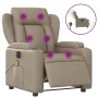 Sillón reclinable de masaje eléctrico cuero sintético capuchino de , Sillones - Ref: Foro24-3204543, Precio: 300,25 €, Descue...