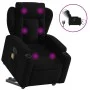 Sillón de masaje eléctrico reclinable elevable tela negro de , Sillones - Ref: Foro24-3204520, Precio: 368,58 €, Descuento: %