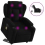 Sillón de masaje eléctrico reclinable elevable tela negro de , Sillones - Ref: Foro24-3204520, Precio: 343,41 €, Descuento: %