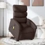 Sillón masaje eléctrico reclinable elevable tela marrón oscuro de , Sillones - Ref: Foro24-3204019, Precio: 371,25 €, Descuen...