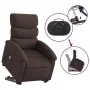Sillón masaje eléctrico reclinable elevable tela marrón oscuro de , Sillones - Ref: Foro24-3204019, Precio: 371,25 €, Descuen...