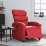 Sillón reclinable eléctrico de cuero sintético rojo de , Sillones - Ref: Foro24-3204031, Precio: 248,10 €, Descuento: %