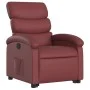 Sillón reclinable elevable cuero artificial rojo tinto de , Sillones - Ref: Foro24-3204044, Precio: 281,65 €, Descuento: %