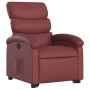 Sillón reclinable elevable cuero artificial rojo tinto de , Sillones - Ref: Foro24-3204044, Precio: 262,50 €, Descuento: %
