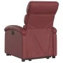 Sillón reclinable elevable cuero artificial rojo tinto de , Sillones - Ref: Foro24-3204044, Precio: 281,65 €, Descuento: %