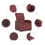 Sillón reclinable elevable cuero artificial rojo tinto de , Sillones - Ref: Foro24-3204044, Precio: 281,65 €, Descuento: %