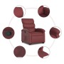 Sillón reclinable elevable cuero artificial rojo tinto de , Sillones - Ref: Foro24-3204044, Precio: 262,50 €, Descuento: %
