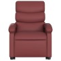 Sillón reclinable elevable cuero artificial rojo tinto de , Sillones - Ref: Foro24-3204044, Precio: 262,50 €, Descuento: %