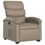 Sillón reclinable elevable cuero artificial color capuchino de , Sillones - Ref: Foro24-3204046, Precio: 279,59 €, Descuento: %