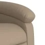 Sillón reclinable elevable cuero artificial color capuchino de , Sillones - Ref: Foro24-3204046, Precio: 279,59 €, Descuento: %