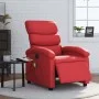 Sillón de masaje reclinable eléctrico de cuero artificial rojo de , Sillones - Ref: Foro24-3204038, Precio: 277,44 €, Descuen...
