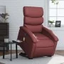 Sillón de masaje elevable eléctrico cuero artificial rojo tinto de , Sillones - Ref: Foro24-3204065, Precio: 330,38 €, Descue...