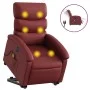 Sillón de masaje elevable eléctrico cuero artificial rojo tinto de , Sillones - Ref: Foro24-3204065, Precio: 330,38 €, Descue...