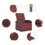 Sillón de masaje elevable eléctrico cuero artificial rojo tinto de , Sillones - Ref: Foro24-3204065, Precio: 330,38 €, Descue...